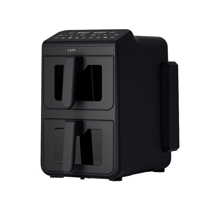 Friteuse sans huile LAFE, air fryer, 2 compartiments 5 L, puissance 2460 W, écran LCD, Dual Fry