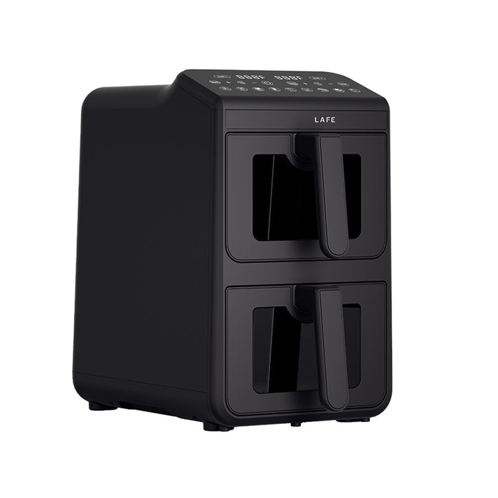 Friteuse sans huile LAFE, air fryer, 2 compartiments 5 L, puissance 2460 W, écran LCD, Dual Fry