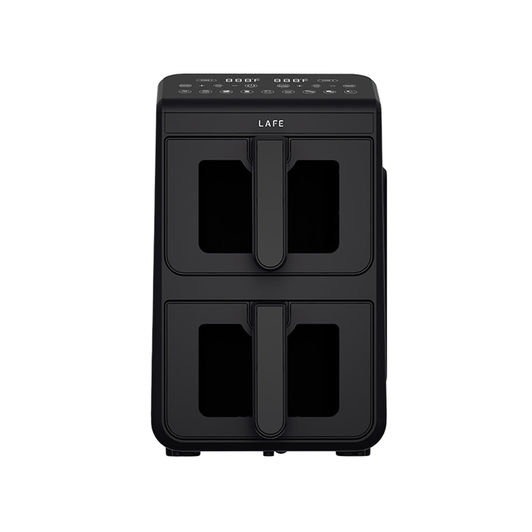 Friteuse sans huile LAFE, air fryer, 2 compartiments 5 L, puissance 2460 W, écran LCD, Dual Fry