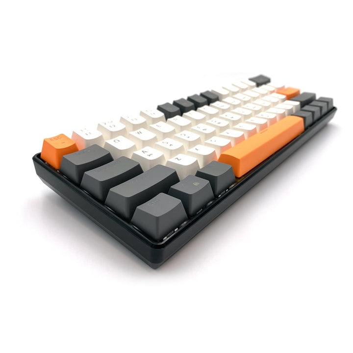 ZONE 61 - Clavier mécanique gaming court 60 %, commutateurs mécaniques silencieux RED, rétroéclairage coloré, 61 touches, USB-C, Mediatech