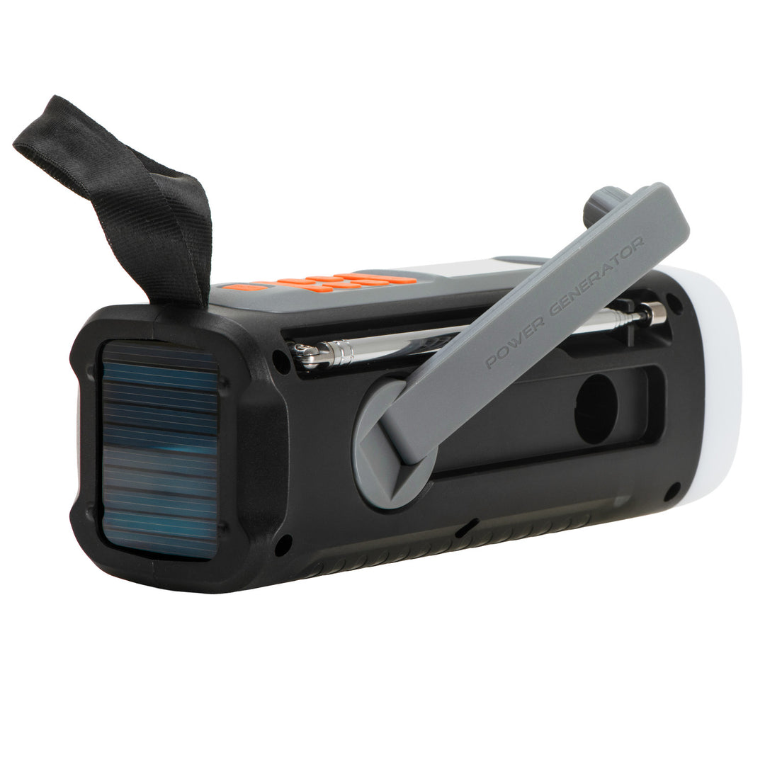 Radio d'urgence Adler, avec panneau solaire, manivelle et batterie externe, Bluetooth 5.0, lampe torche LED 4 W, 4500 mAh, AD 1920