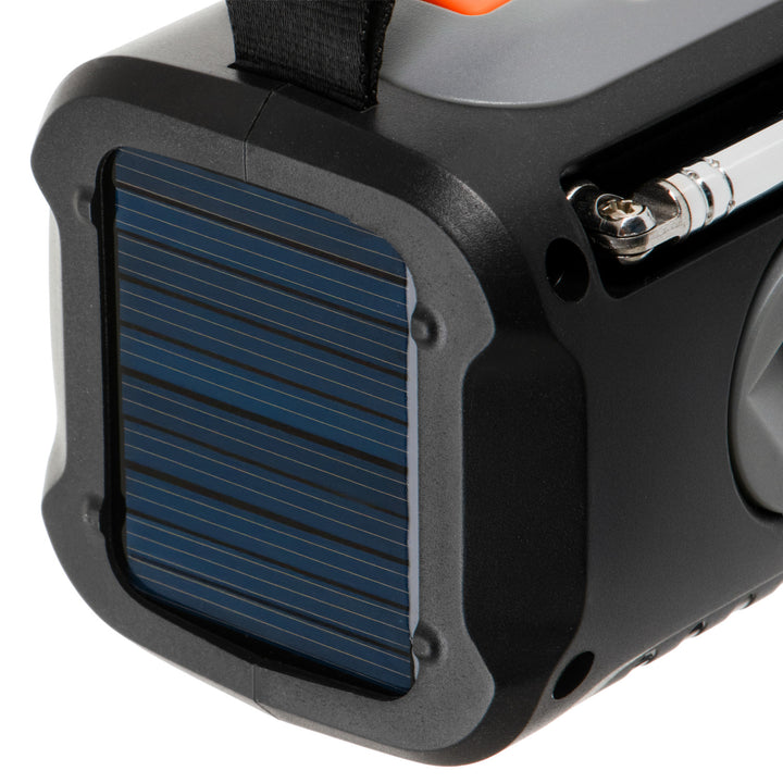 Radio d'urgence Adler, avec panneau solaire, manivelle et batterie externe, Bluetooth 5.0, lampe torche LED 4 W, 4500 mAh, AD 1920