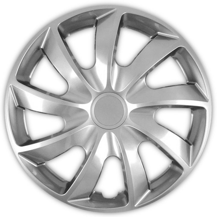 Enjoliveurs universels 13'' NRM Quad argentés, 4 pièces