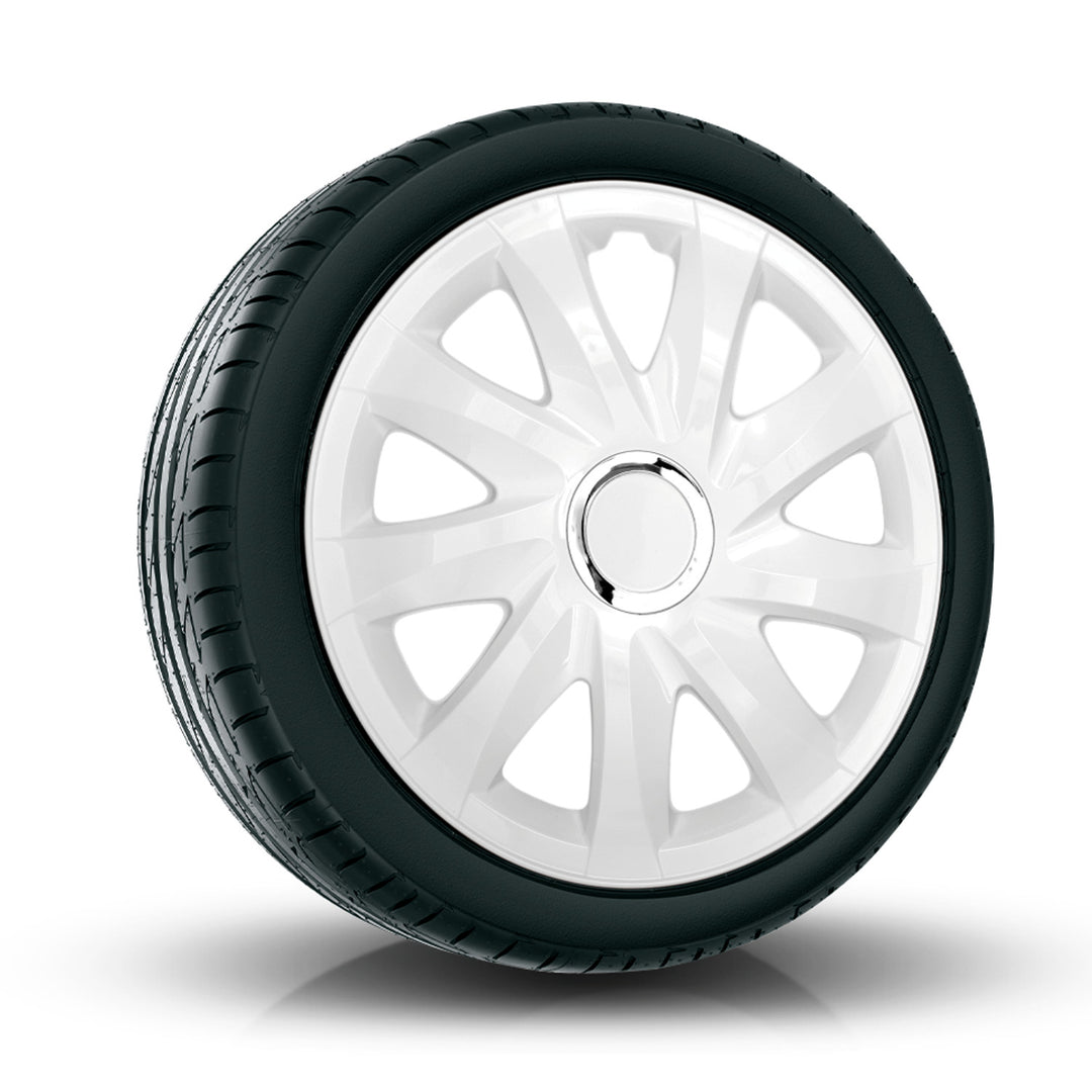 Enjoliveurs universels 13'' NRM Drift blancs, lot de 4 pièces