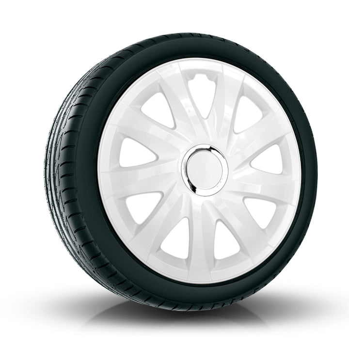 Enjoliveurs universels 13'' NRM Drift blancs, lot de 4 pièces