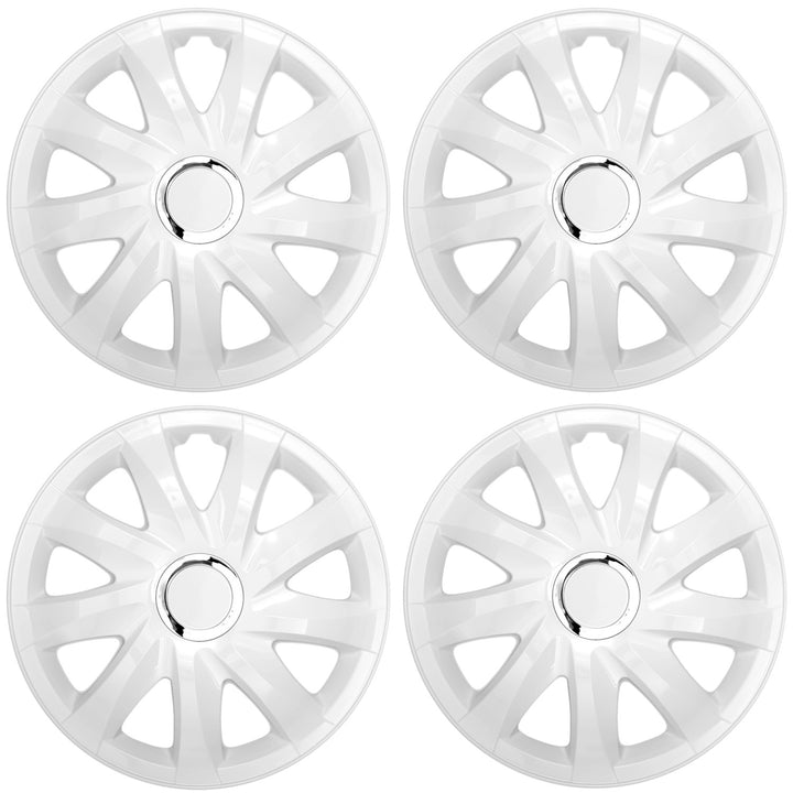 Enjoliveurs universels 13'' NRM Drift blancs, lot de 4 pièces