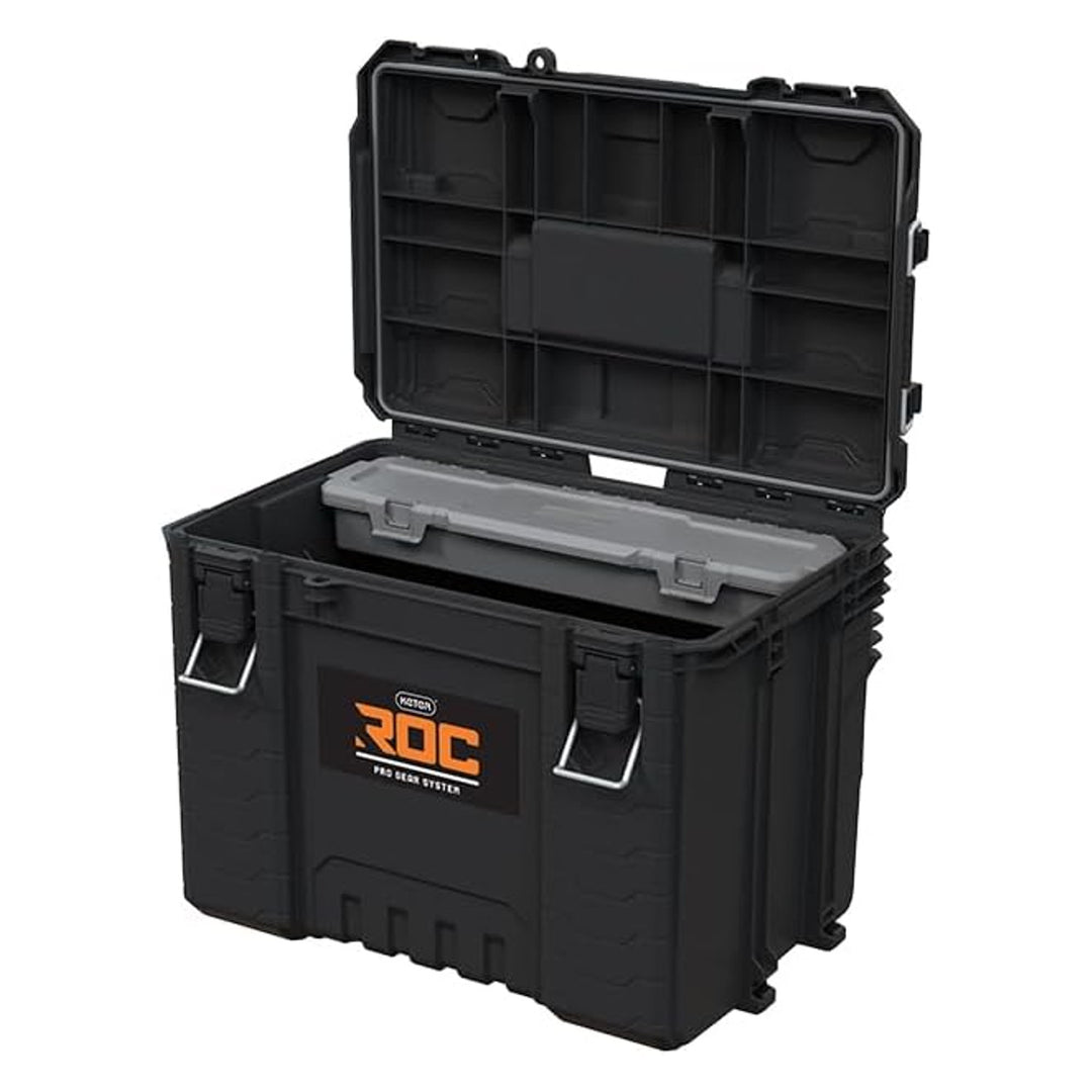 Boîte à outils Keter ROC XL Pro Gear 2.0, capacité de charge 72 kg, poignées Pro Mount, possibilité de suspension au mur, 256980