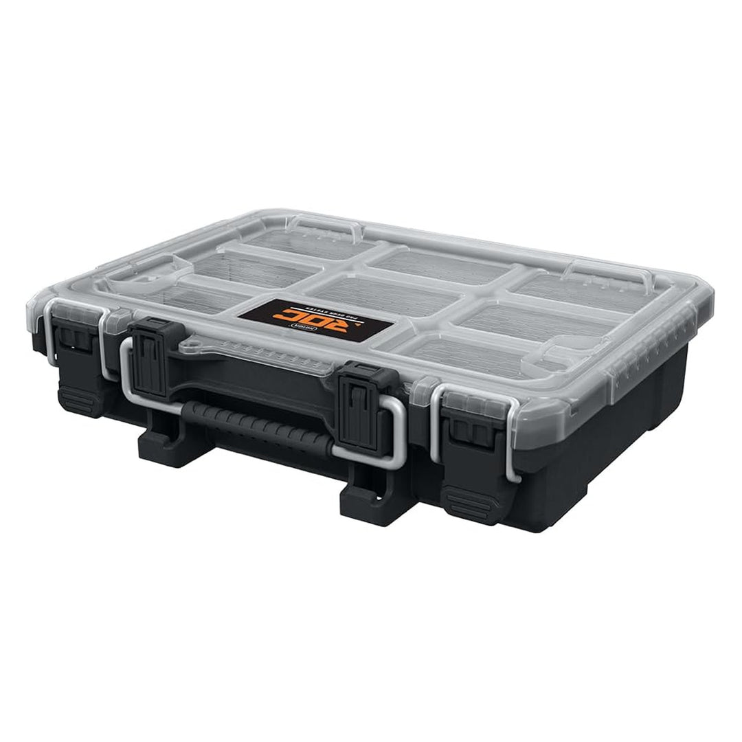 Organiseur d'outils Keter ROC Pro Gear 2.0, support mural, couvercle transparent et résistant, joint d'étanchéité protégeant de la poussière et de l'eau, loquets métalliques, 256983