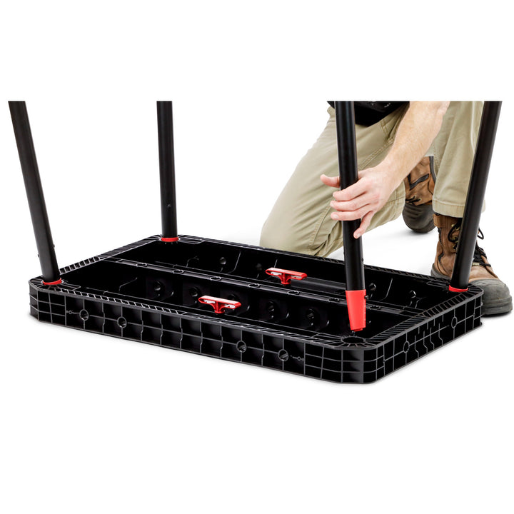 Table d'atelier Keter Ultimate, pliable, capacité de charge jusqu'à 453 kg, montage en 30 secondes, grand espace de travail avec trous de 3/4 pouce, portable, 262936