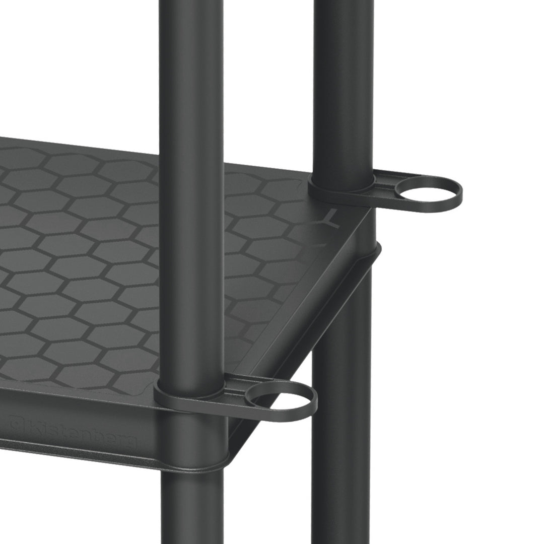 Étagère Stackaro Solid 75 Kistenberg, charge maximale totale 220 kg, 5 étagères, montage mural, KSS75L5HD-S411