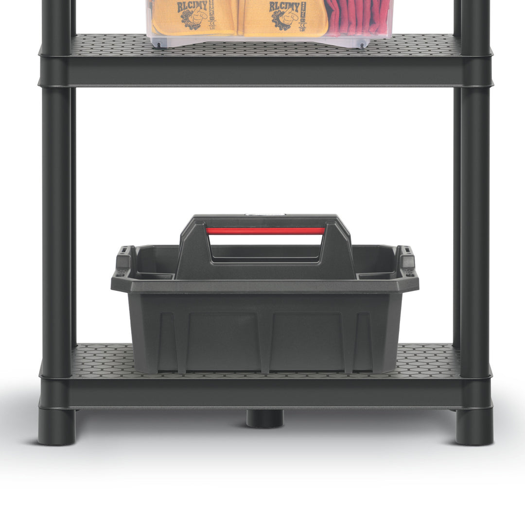 Étagère Stackaro Solid 75 Kistenberg, charge maximale totale 220 kg, 5 étagères, montage mural, KSS75L5HD-S411