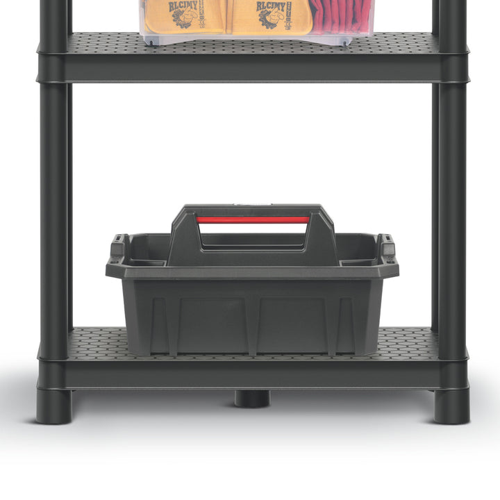 Étagère Stackaro Solid 75 Kistenberg, charge maximale totale 220 kg, 5 étagères, montage mural, KSS75L5HD-S411