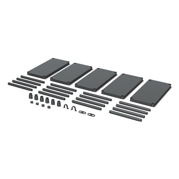 Étagère Stackaro Solid 75 Kistenberg, charge maximale totale 220 kg, 5 étagères, montage mural, KSS75L5HD-S411