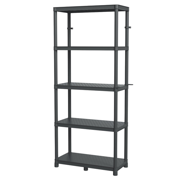 Étagère Stackaro Solid 75 Kistenberg, charge maximale totale 220 kg, 5 étagères, montage mural, KSS75L5HD-S411