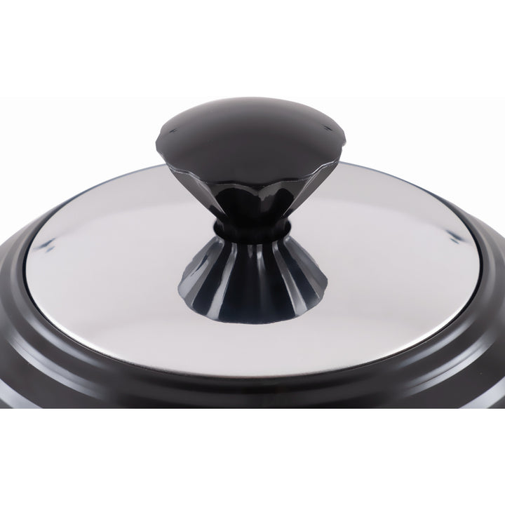 Bouilloire électrique Eldom, couleur noire, puissance 2000 W, capacité 1,7 L, indicateur de niveau d'eau, filtre à mailles, C265C