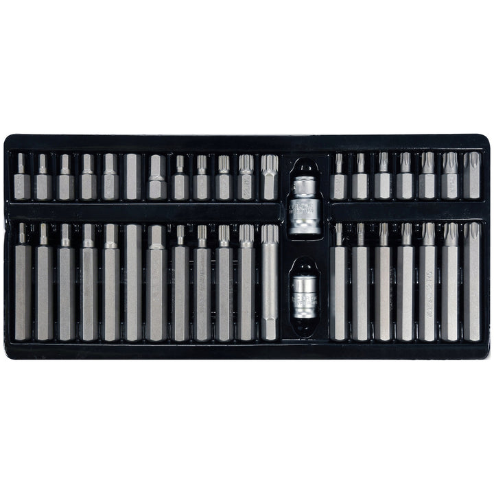 Jeu professionnel d'embouts Yato, Torx, Spline, Hex, en acier allié S2, haute dureté HRC 58 62, dans un coffret, YT-0400