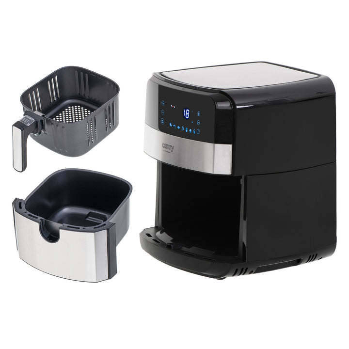 Friteuse sans huile, 9 programmes, 5,0 L, Airfryer, Camry CR 6311 + cartouches en papier pour friteuse, 16 cm, biodégradables, 100 pièces