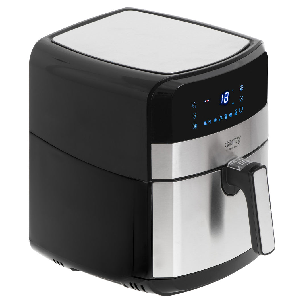 Friteuse sans huile, 9 programmes, 5,0 L, Airfryer, Camry CR 6311 + cartouches en papier pour friteuse, 16 cm, biodégradables, 100 pièces