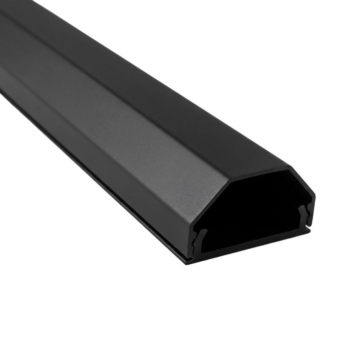 Bande de masquage en aluminium pour câbles Maclean, 33 x 18 x 750 mm, noire, MCTV-897 B