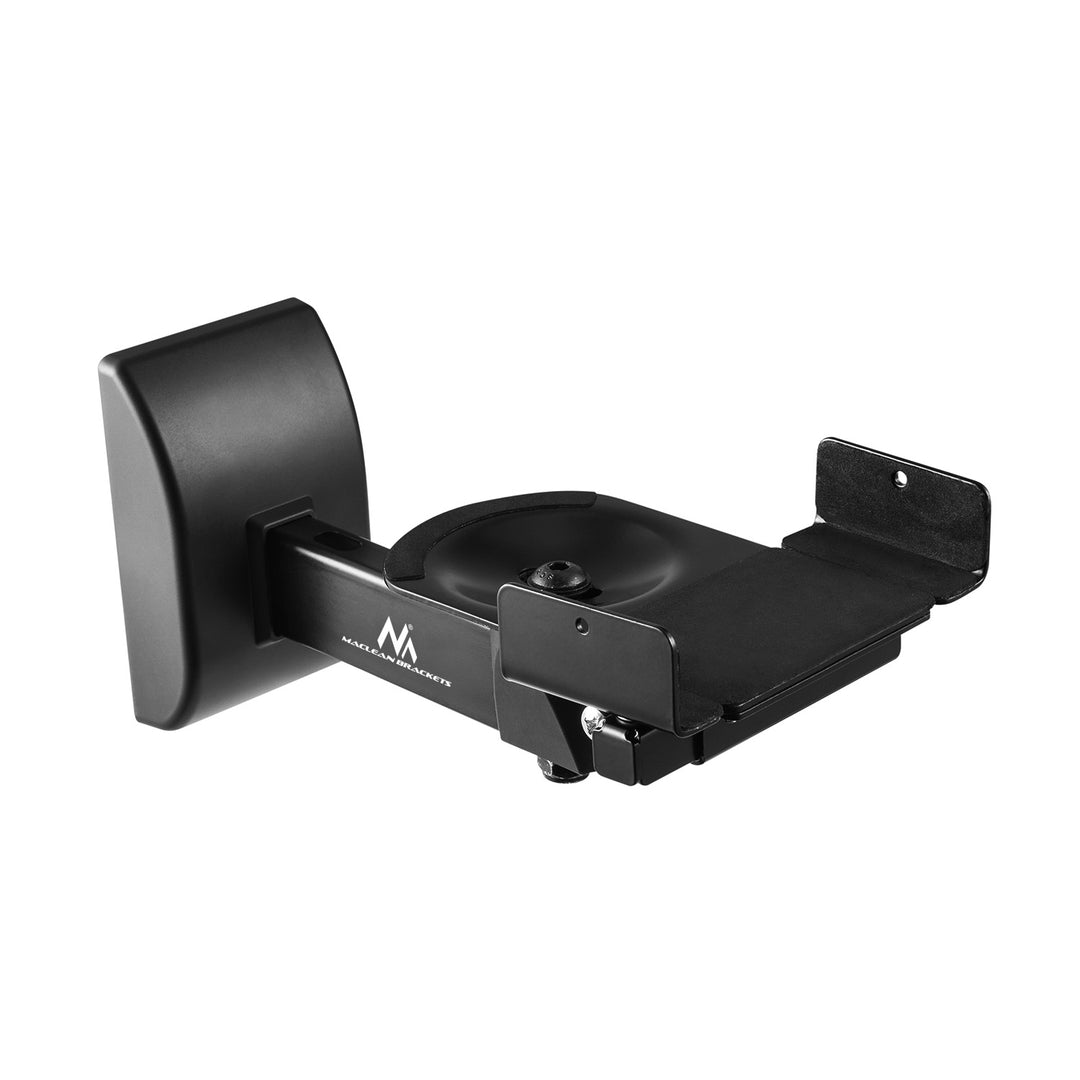 Jeu de supports / crochets pour enceintes Maclean, universel, réglable verticalement de +8° à -8° et horizontalement de +90° à -90°, max. 15 kg, MC-917