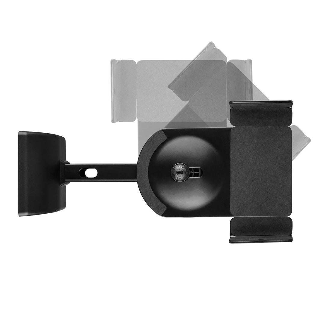 Jeu de supports / crochets pour enceintes Maclean, universel, réglable verticalement de +8° à -8° et horizontalement de +90° à -90°, max. 15 kg, MC-917