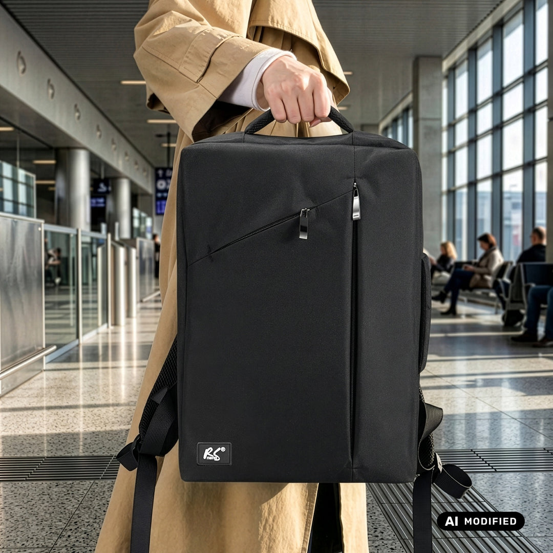 Sac à dos pour ordinateur portable NanoRS, 15,6 pouces, noir, 43 x 30 x 10, imperméable RS203 B