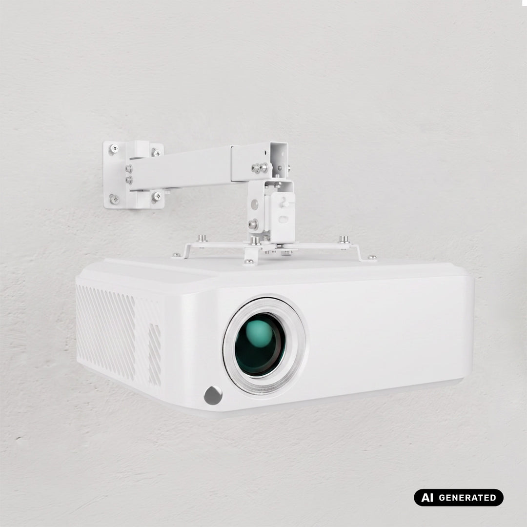 Support / crochet universel pour projecteur Maclean, blanc, jusqu'à 20 kg, MC-206 W