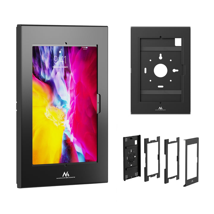 Support publicitaire pour tablette Maclean, avec système de verrouillage, 10,9" à 11", compatible iPad Air/Pro et Samsung Tab séries A et S, 220 x 323 x 22 mm, MC-955 B
