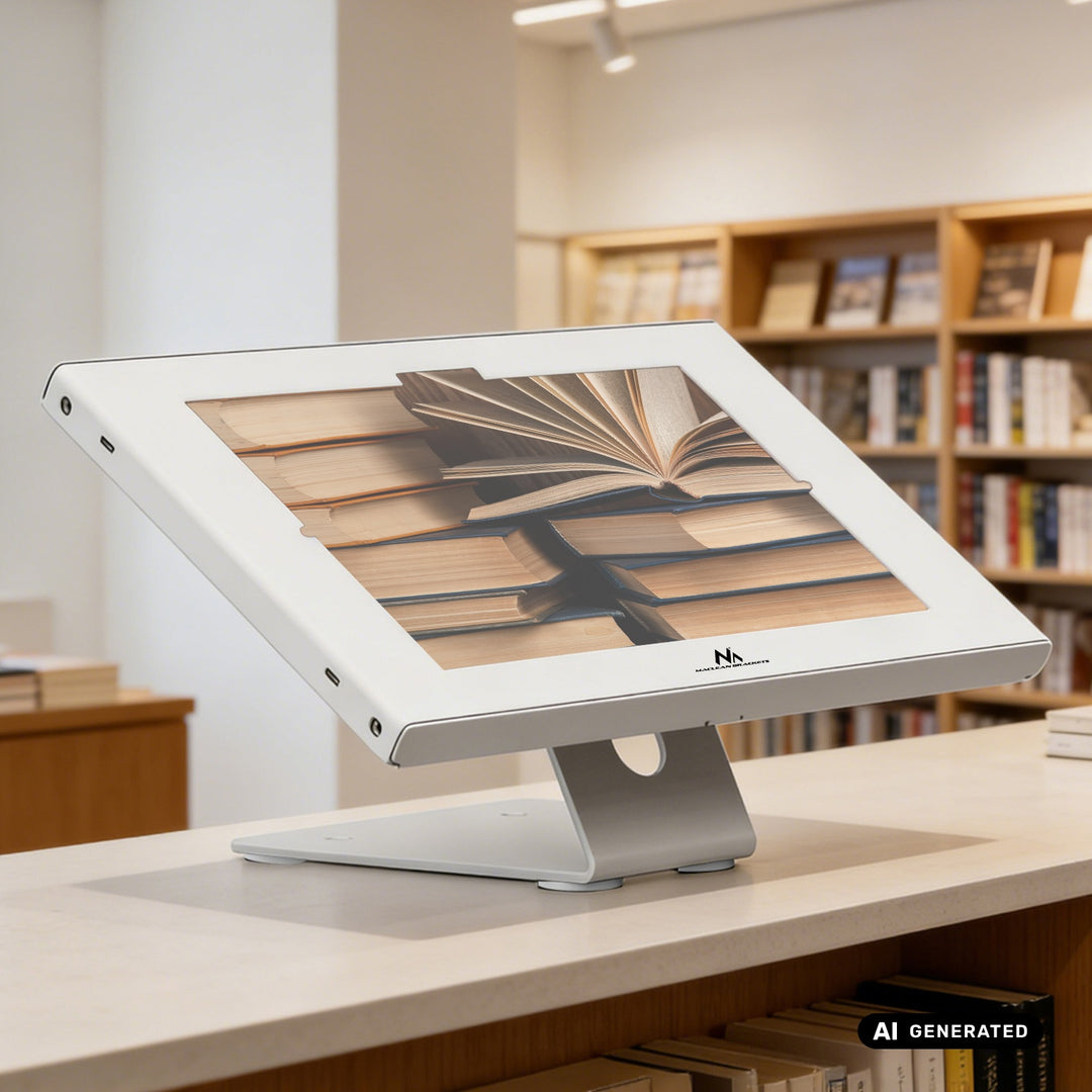 Support publicitaire pour tablette Maclean, avec système de verrouillage, 10,9" à 11", iPad Air/Pro, Samsung Tab séries A et S, 220 x 323 x 22 mm, MC-957 W
