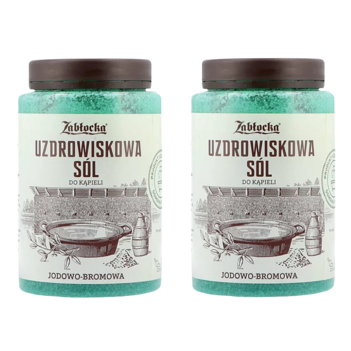 Sel thermal Zabłocka, iodé et bromé, pour le bain, 1,2 kg - 2 pièces
