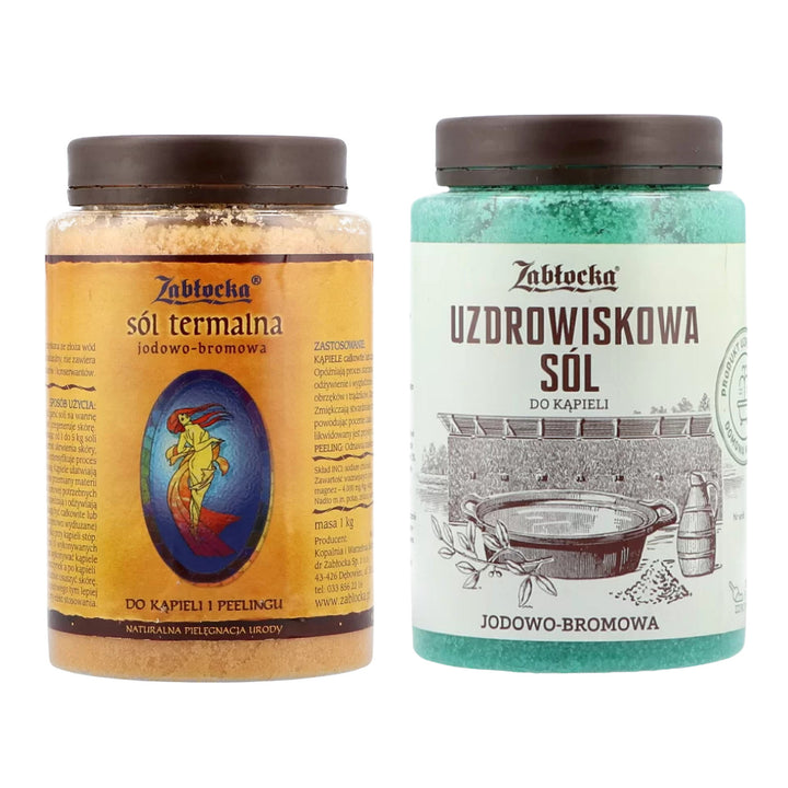 Sel thermal iodé et bromé de Zabłocka 1 kg + Sel iodé et bromé de Zabłocka 1,2 kg