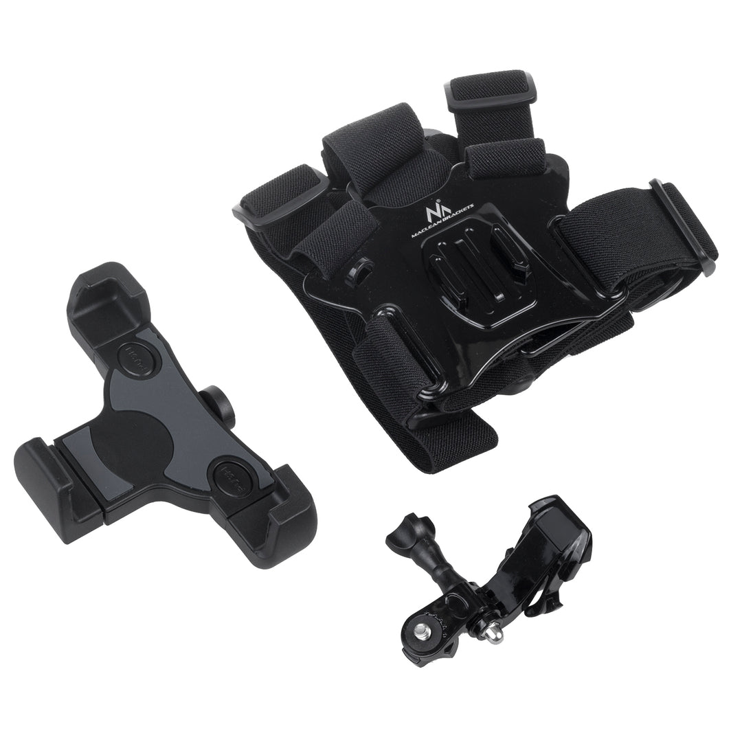 Sac à dos avec signal LED, télécommande, étanchéité : télécommande IPx5, sac à dos IPX2 + harnais sport pour téléphone Maclean MC-445