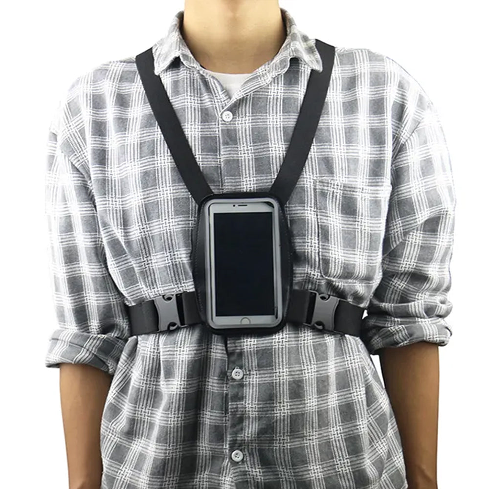 Sac à dos avec signal LED, télécommande, étanchéité : télécommande IPx5, sac à dos IPX2 + bretelles sportives pour téléphone Maclean, universelles, MC-446