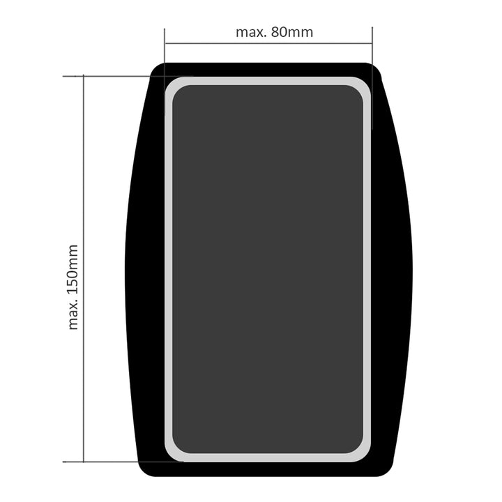 Sac à dos avec signal LED, télécommande, étanchéité : télécommande IPx5, sac à dos IPX2 + bretelles sportives pour téléphone Maclean, universelles, MC-446