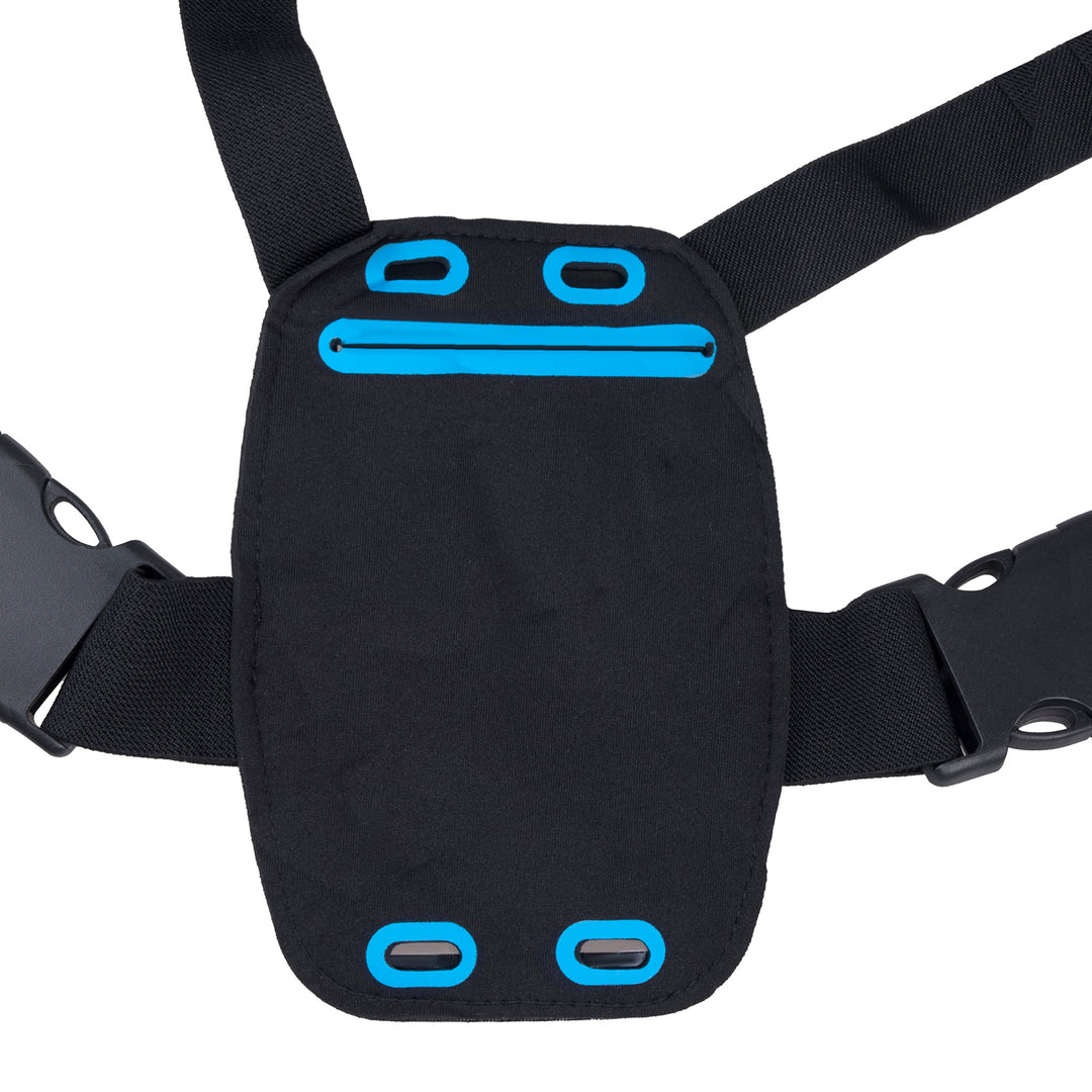 Sac à dos avec signal LED, télécommande, étanchéité : télécommande IPx5, sac à dos IPX2 + bretelles sportives pour téléphone Maclean, universelles, MC-446