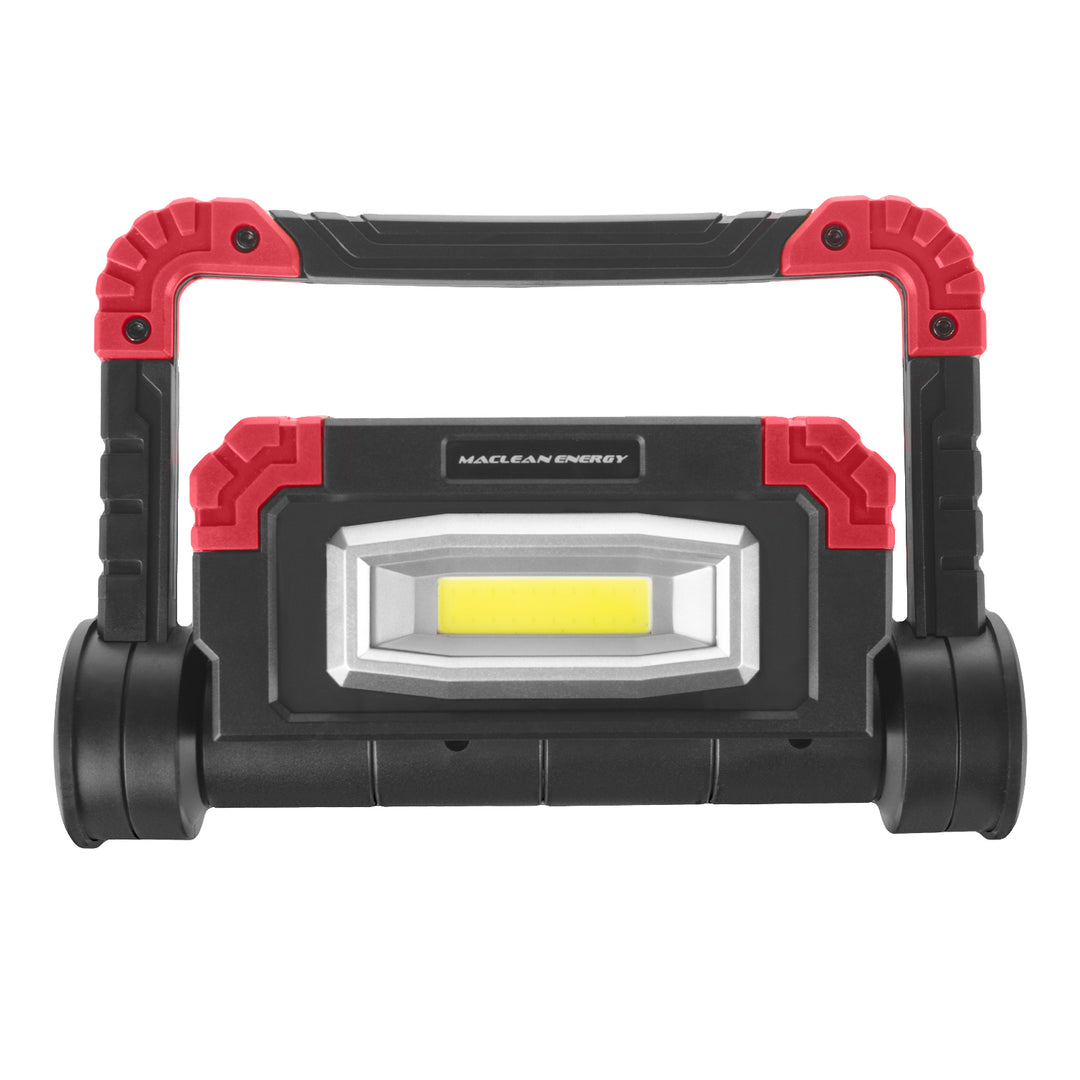 Lampe de travail LED COB Maclean, 300 lm, 3 modes d'éclairage, température de couleur 6500K, MCE439 2 pièces + 8 piles Varta Industrial AA