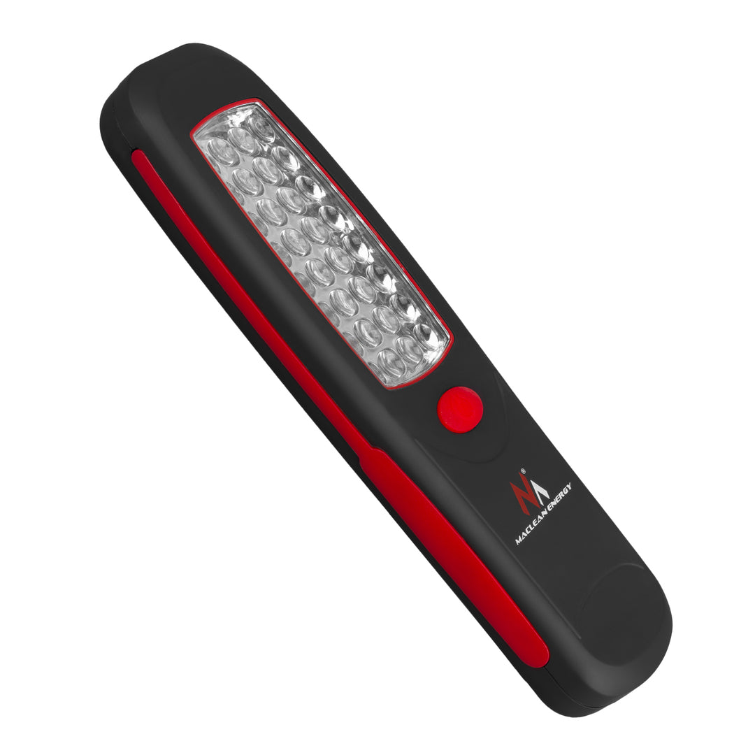 Lampe d'atelier 24 LED Maclean, aimant, crochet, MCE03 2 pièces + 6 piles Varta Industrial LR6/AA R-06