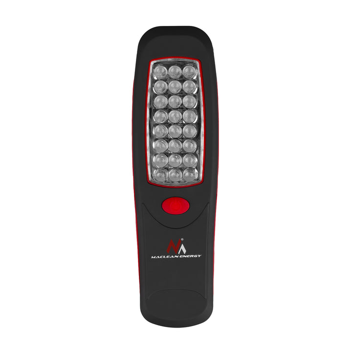 Lampe d'atelier 24 LED Maclean, aimant, crochet, MCE03 2 pièces + 6 piles Varta Industrial LR6/AA R-06
