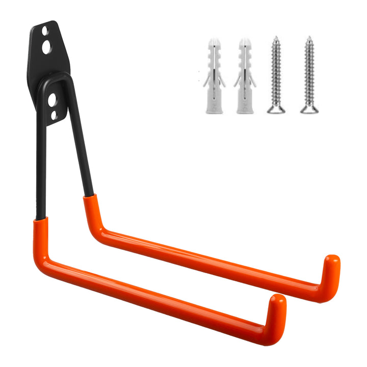 Support / crochet mural Maclean, pour pneus, outils de jardinage, échelle, tuyaux, vélo, charge max. 25 kg, MC-444, 4 pièces