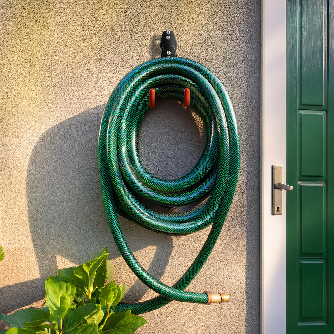 Support / crochet mural Maclean, pour pneus, outils de jardinage, échelle, tuyaux, vélo, charge max. 25 kg, MC-444, 4 pièces