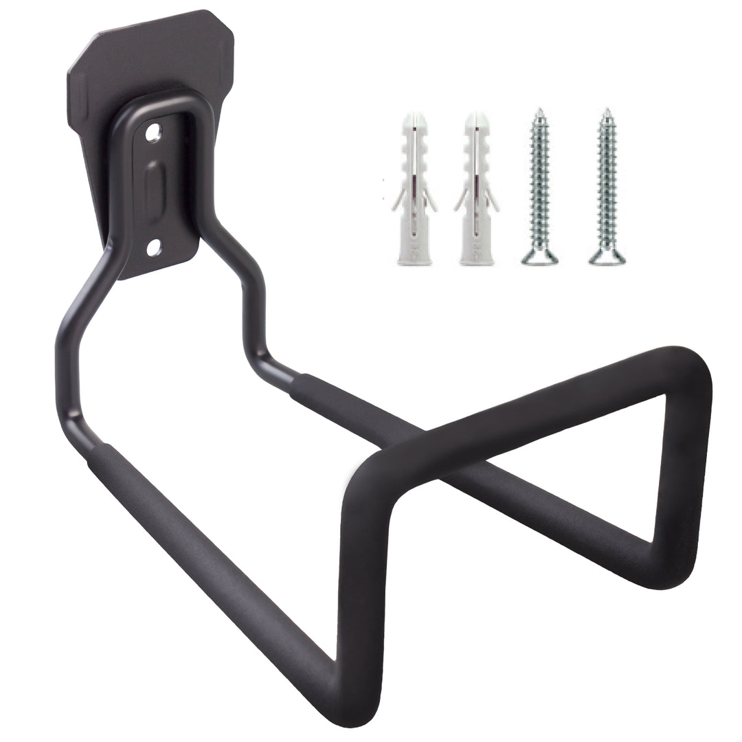 Support mural pour garage Maclean, pour pneus, outils de jardinage, échelle, tuyaux, vélos, en acier, charge max. 35 kg, MC-441, 3 pièces