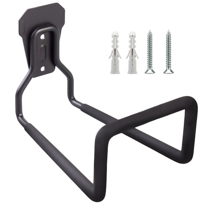 Support mural pour garage Maclean, pour pneus, outils de jardinage, échelle, tuyaux, vélos, en acier, charge max. 35 kg, MC-441, 3 pièces