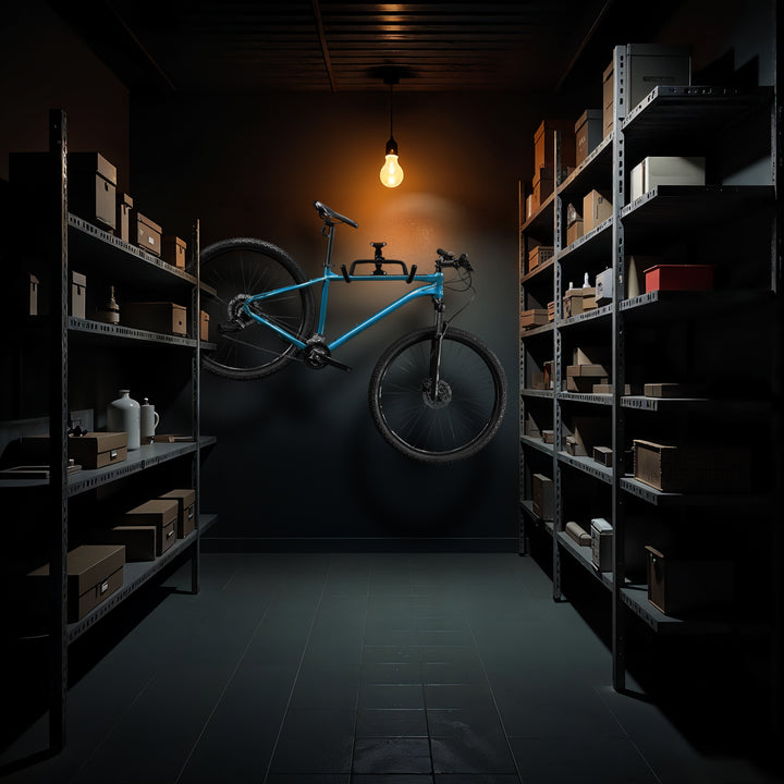 Support / crochet mural pour vélo Maclean, horizontal, acier, charge max. 30 kg, MC-431, 3 pièces