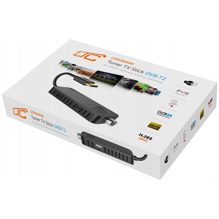Tuner TV STICK DVB-T2 LTC, pour la télévision hertzienne, qualité Full HD 1080, fonction TIMESHIFT, LXDVB213M