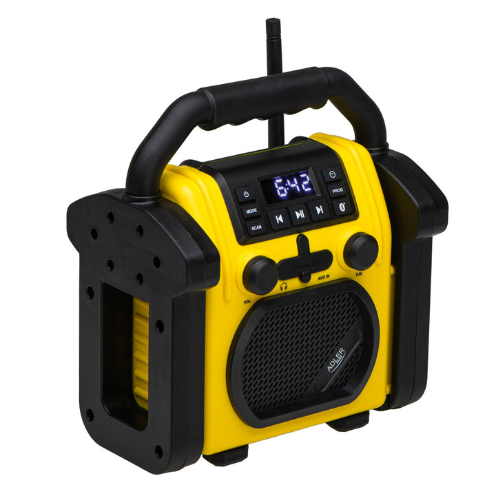 Radio de chantier Adler, Bluetooth 5.1, IPX 54, puissance 10 W, AD 1911