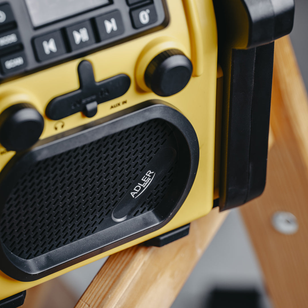 Radio de chantier Adler, Bluetooth 5.1, IPX 54, puissance 10 W, AD 1911