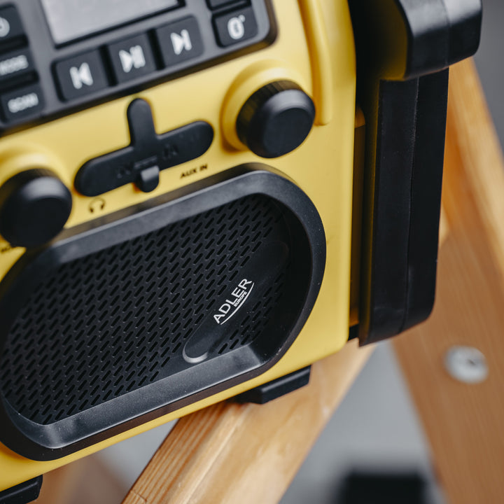 Radio de chantier Adler, Bluetooth 5.1, IPX 54, puissance 10 W, AD 1911