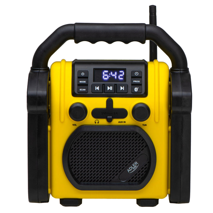 Radio de chantier Adler, Bluetooth 5.1, IPX 54, puissance 10 W, AD 1911