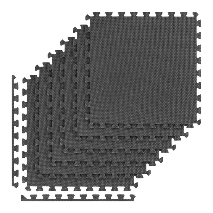 Tapis pour équipement et exercices de gym 180 x 120 cm, matériau EVA, puzzle 6 pièces, REBEL ACTIVE