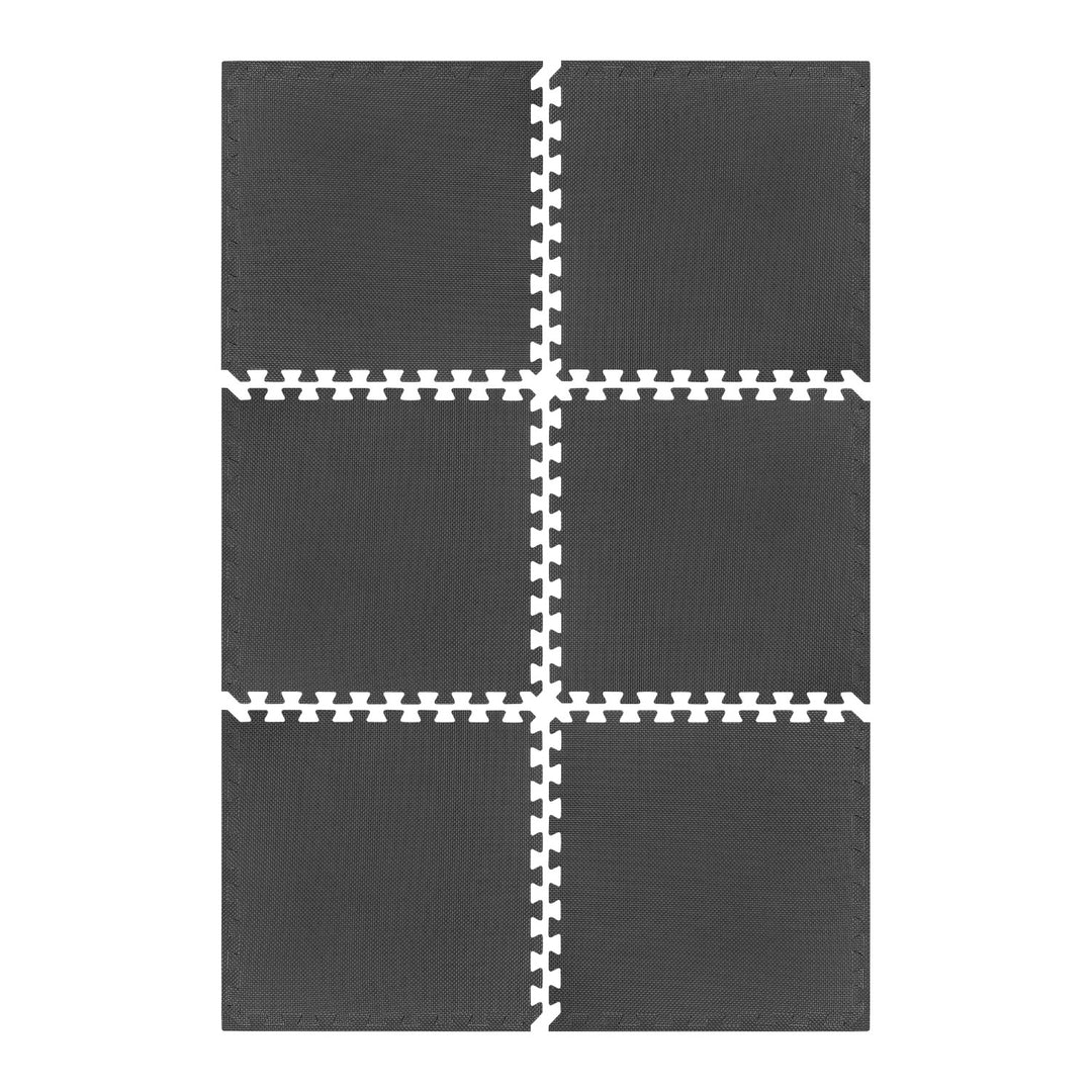 Tapis pour équipement et exercices de gym 180 x 120 cm, matériau EVA, puzzle 6 pièces, REBEL ACTIVE